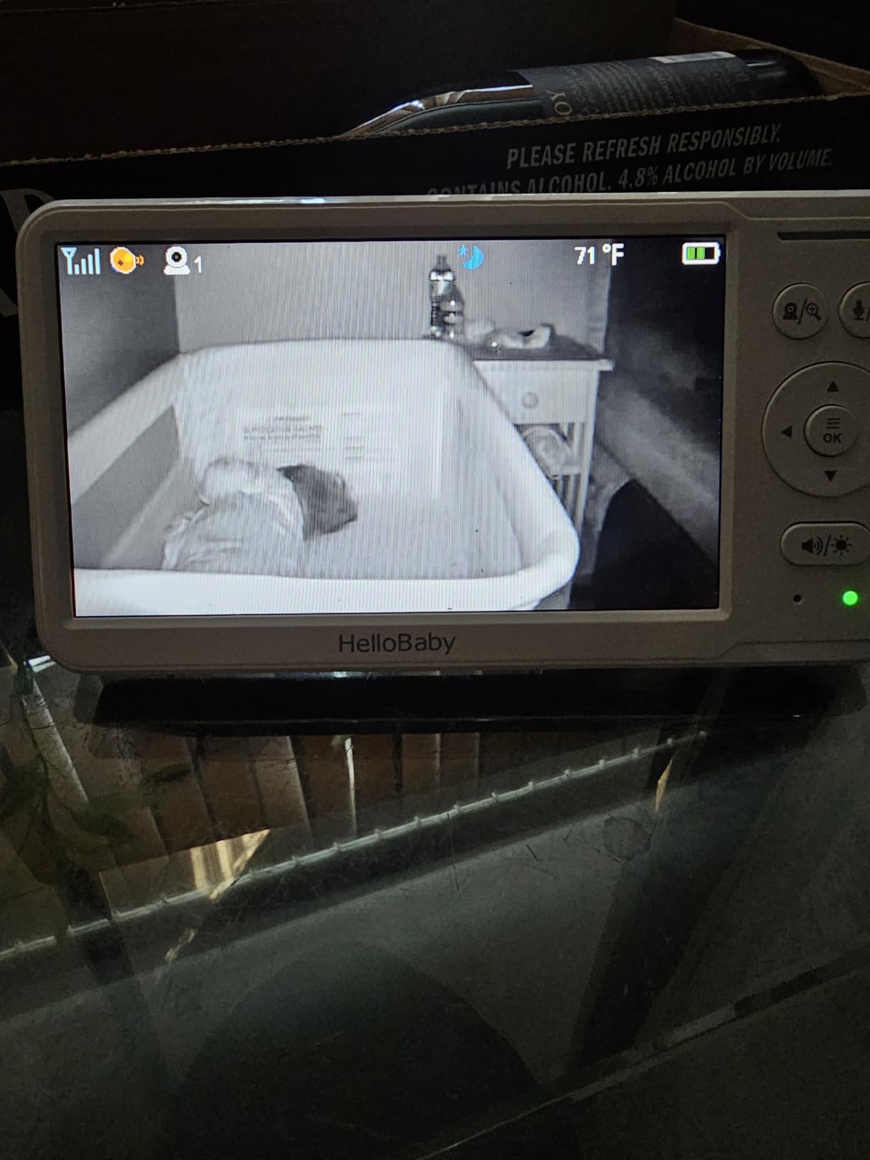 HelloBaby 6'' No WiFi Video Baby Monitor with Camera Audio, 30H Battery | World's First 6
