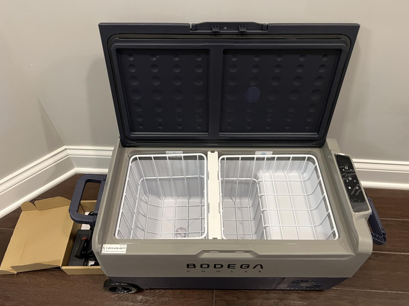 BODEGACOOLER 12 Volt Portable Refrigerator, 64 Quart Car Fridge Dual Zone -4℉-68℉, 60L Car Freezer APP Control, 12/24V DC and 100-240V AC for RV/Camping/Travel customer photo 1