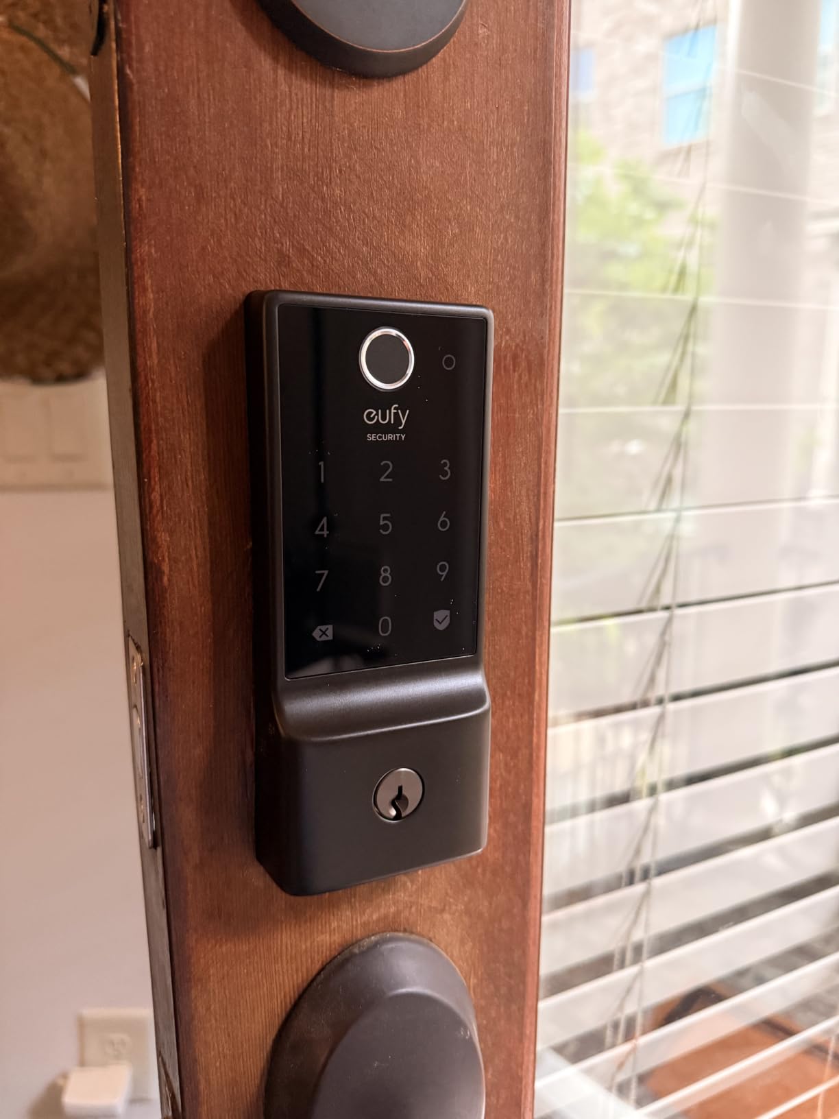 eufy Security Smart Lock C220, Fingerprint Keyless Entry Door Lock | Built-in Wi-Fi, App Remote Control, Up to 8-Month Battery, Front Door Smart Lock Deadbolt, IP53 Rated, BHMA Grade 3, Nickel customer photo 2