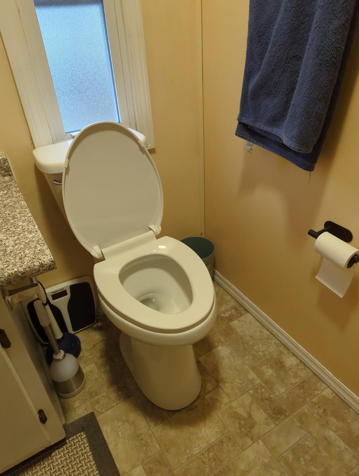 SUPERFLO 21 Inch High Toilet Elongated Extra Tall Toilets with Comfort Height Toilet Seat & 1.28 GPF Single Flush, Suitable For Seniors & Tall Person customer photo 2
