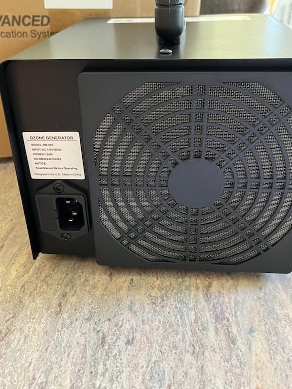 ONAMOR Ozone Generator Odor Eliminator 70000mg, High Capacity Ozone Machine Odor Removal Up to 6000 Sq.Ft, Ionizer Ozonator for Smoke, Car, Basement And Pet Room, Black customer photo 1