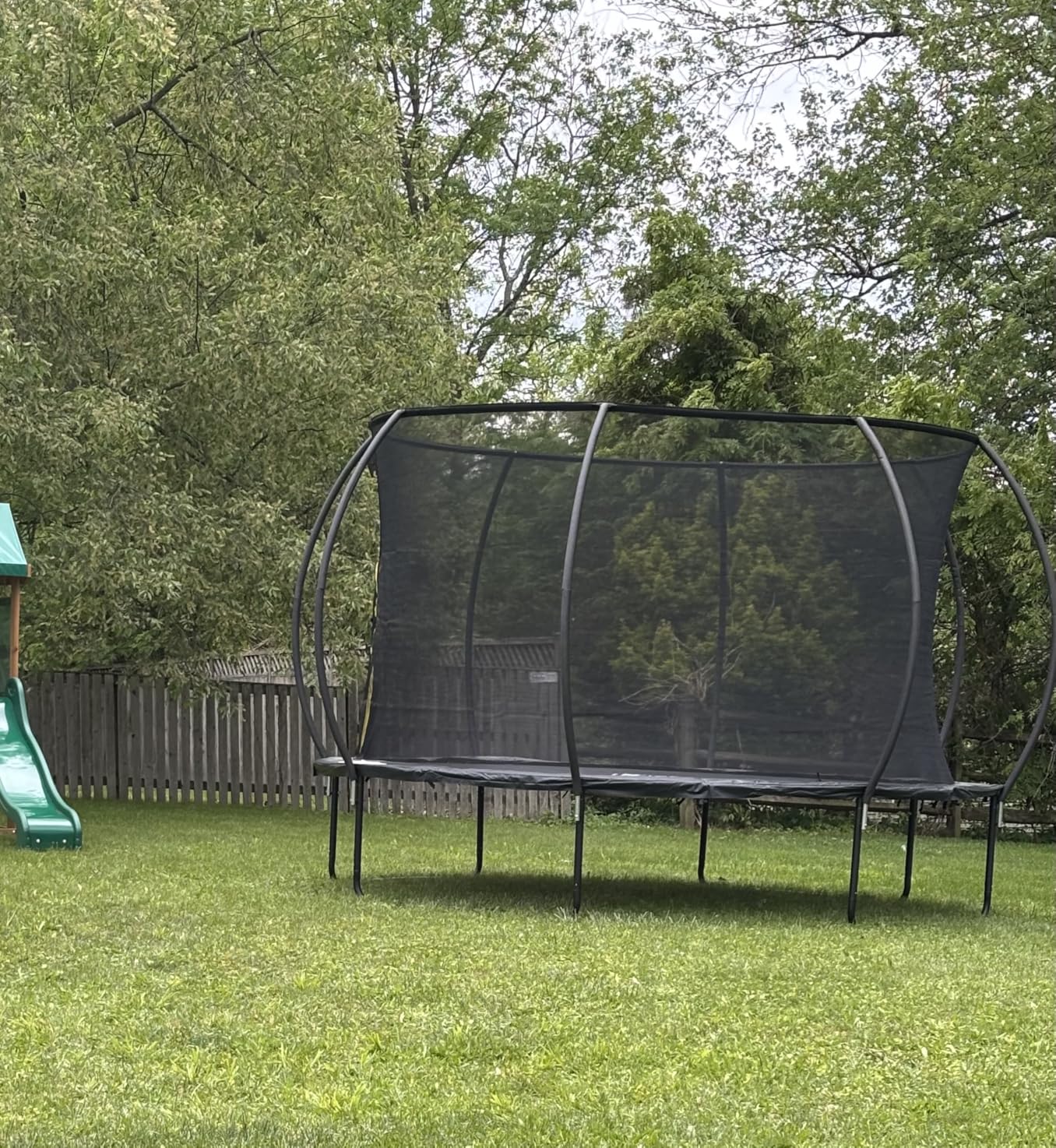 JELENS Trampoline 8FT 10FT 12FT 14FT 15FT 16FT, Recreational Trampolines with Enclosure Net, Outdoor Anti-Rust Trampolines for Kids and Adults, ASTM Approved customer photo 1
