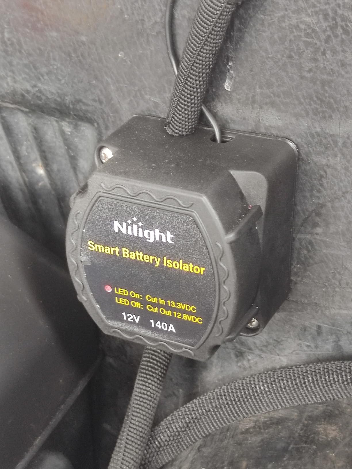 Nilight 12V 140A Dual Battery Isolator Kit W/Smart VSR 6AWG Cable RV customer photo 1