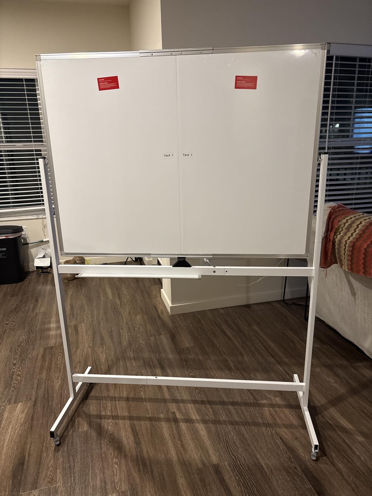 Maxtek Rolling Whiteboard 48 x 36 in Large Magnetic White Board on Wheels | Double-Sided Big Standing Dry Erase Board, Large Portable Writing Surface for Office, School, Home Office, and Homeschool customer photo 2