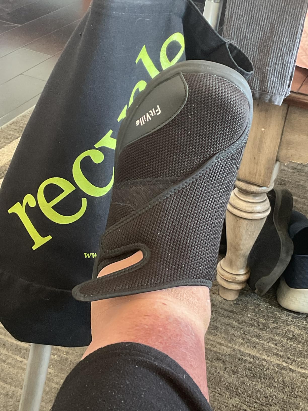FitVille Orthopedic Slippers for Men with Arch Support, Extra Wide Slip-On Design for All-Day Comfort Ideal for Diabetes, Neuropathy, Swollen Feet & Lymphedema customer photo 2