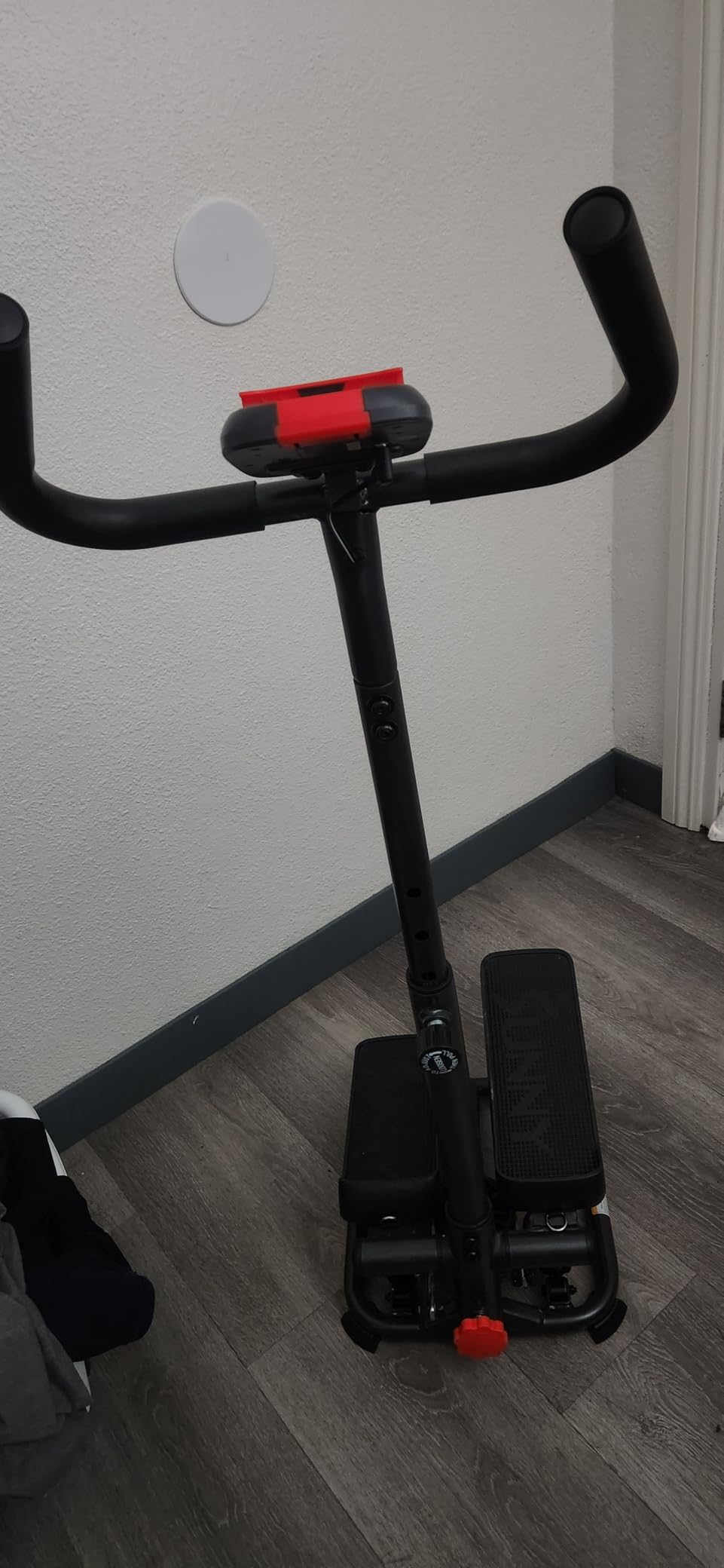 Sunny Health & Fitness Smart Stair Stepper w/Handlebar & Resistance Bands | 330 lb Capacity, Adjustable Handlebar & Step Height, Stair Climber, Device Holder, Hydraulic Resistance, SunnyFit App customer photo 1