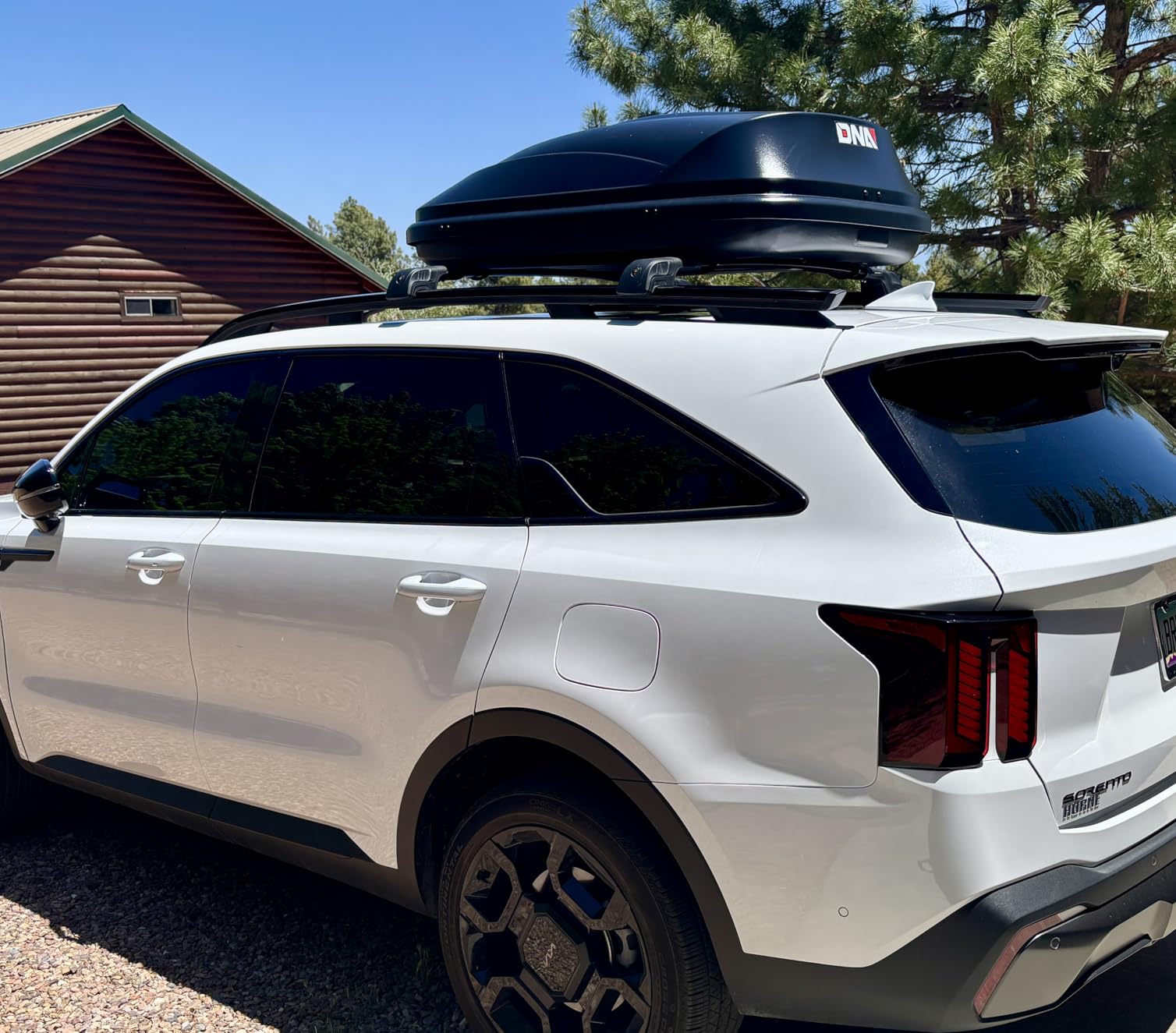 Heavy Duty Rooftop Cargo Carrier ABS Lockable Car Roof Rack Cargo Carrier, Capacity 110 LBS, 53 X 34 X 15 Inches, Black customer photo 2