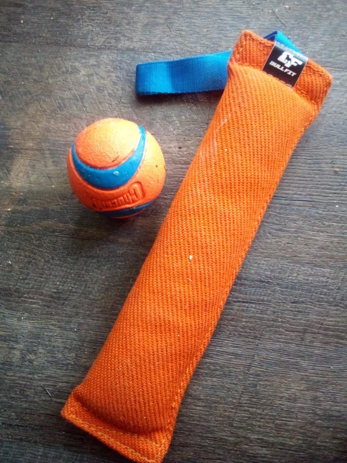 K9 Dog Bite Tug Toy - Made of Durable & Tear-Resistant French Linen - Perfect for Tug of War, Fetch & Puppy Training - Ideal for Medium to Large Dogs - Tough Pull Toy with Strong Handle & Stitching customer photo 1