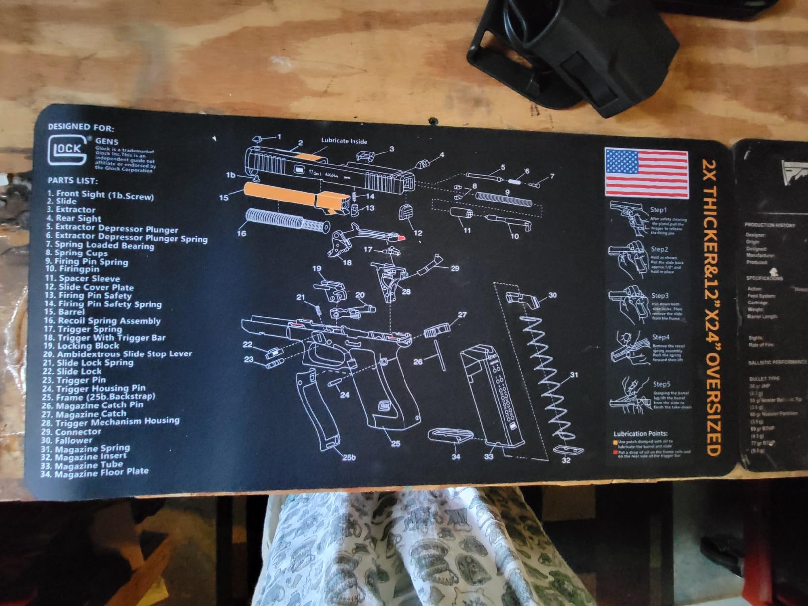 Gun Cleaning Mat 24