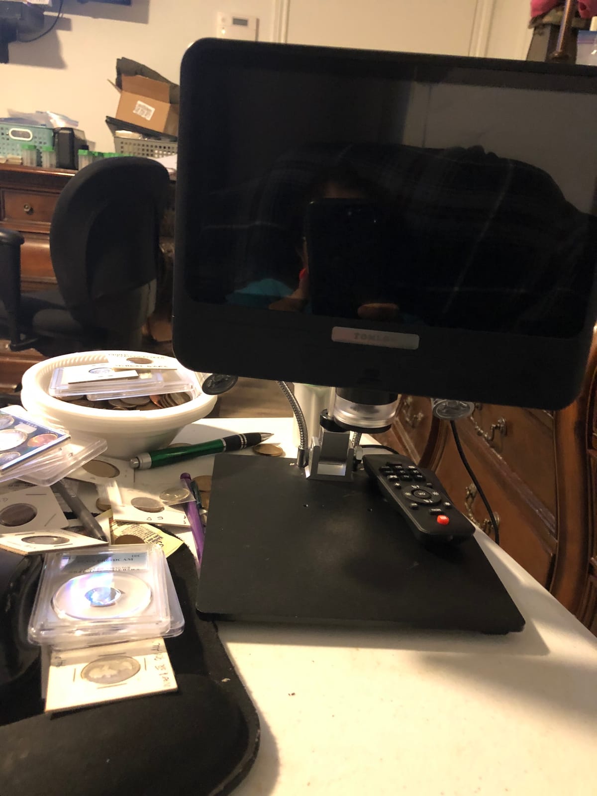 TOMLOV 4K Autofocus Microscope TM4K-AF Max, 10.1