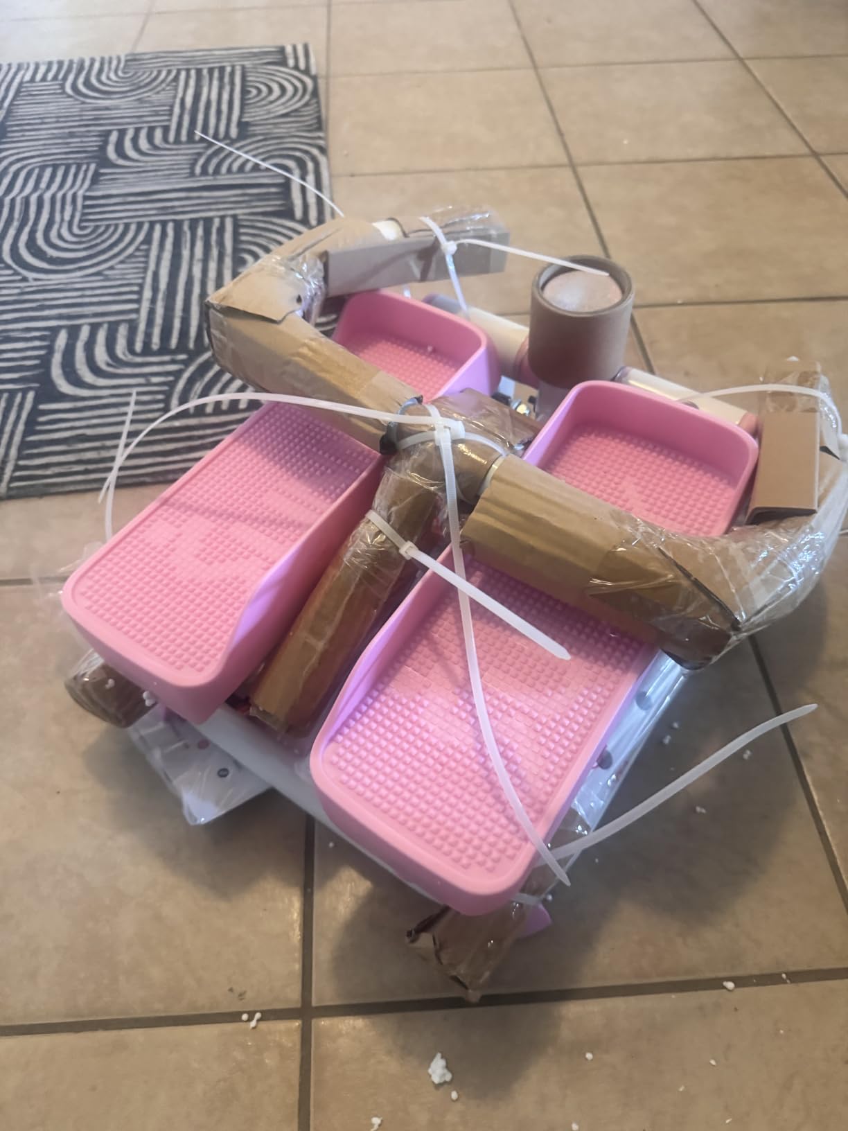 Sunny Health & Fitness Total Body 2-in-1 Smart Stepper Machine for Home with Handlebar and Resistance Bands customer photo 1