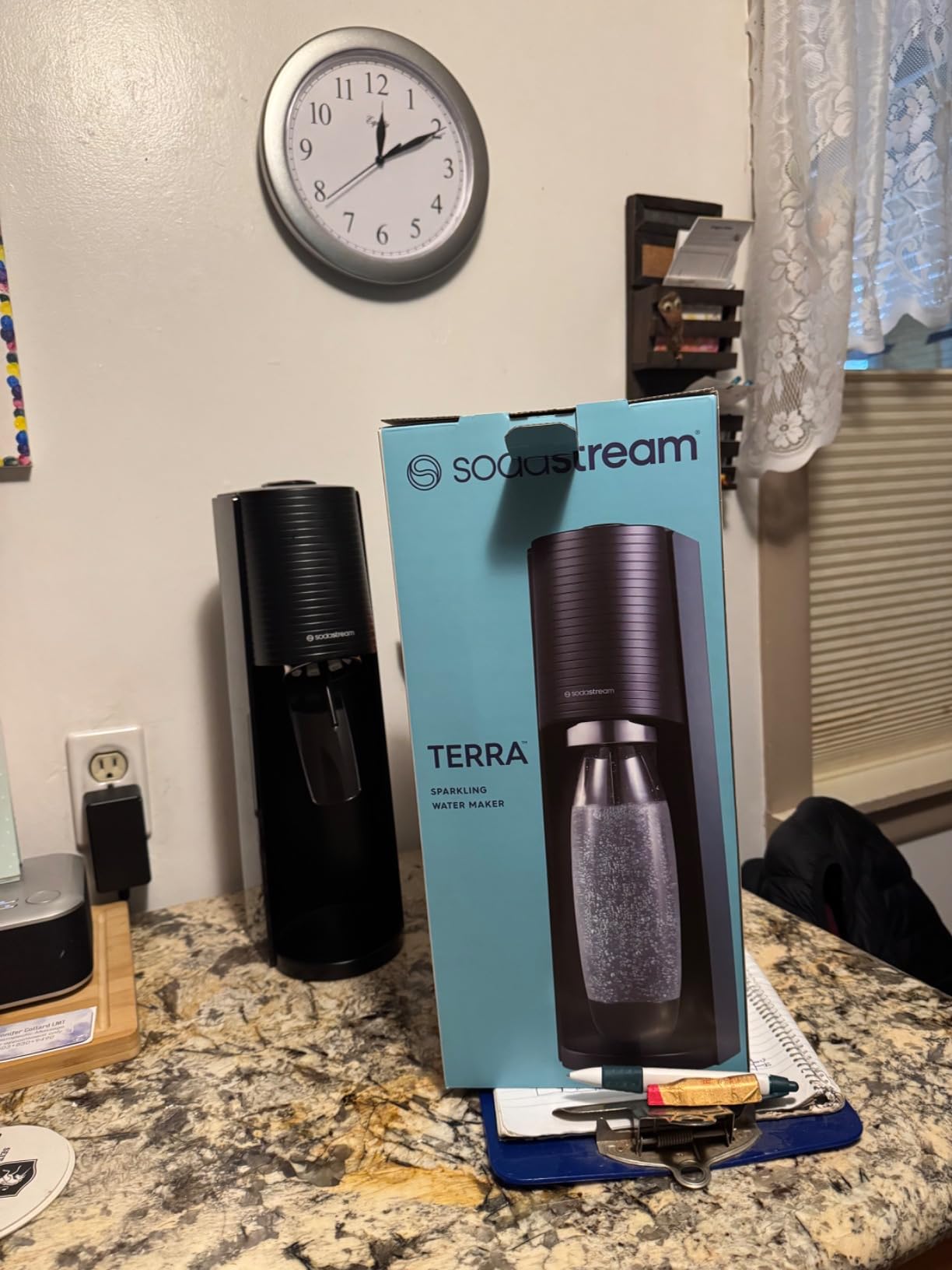 SodaStream TERRA Sparkling Water Maker, CO2 Bundle, CQC CO2 System, Includes 3 Quick Connect 60L CO2 Cylinders, 1 Dishwasher Safe BPA Free Bottle, Make your own Pepsi, Black customer photo 2