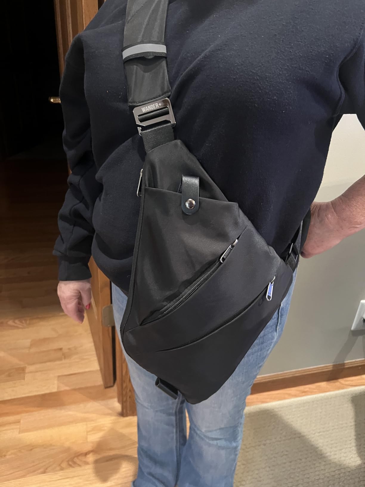 WANDER+ Anti Theft Crossbody Travel Bag for Women Men, Multi-Pocket Crossbody Bag, Slim Sling Bag customer photo 2