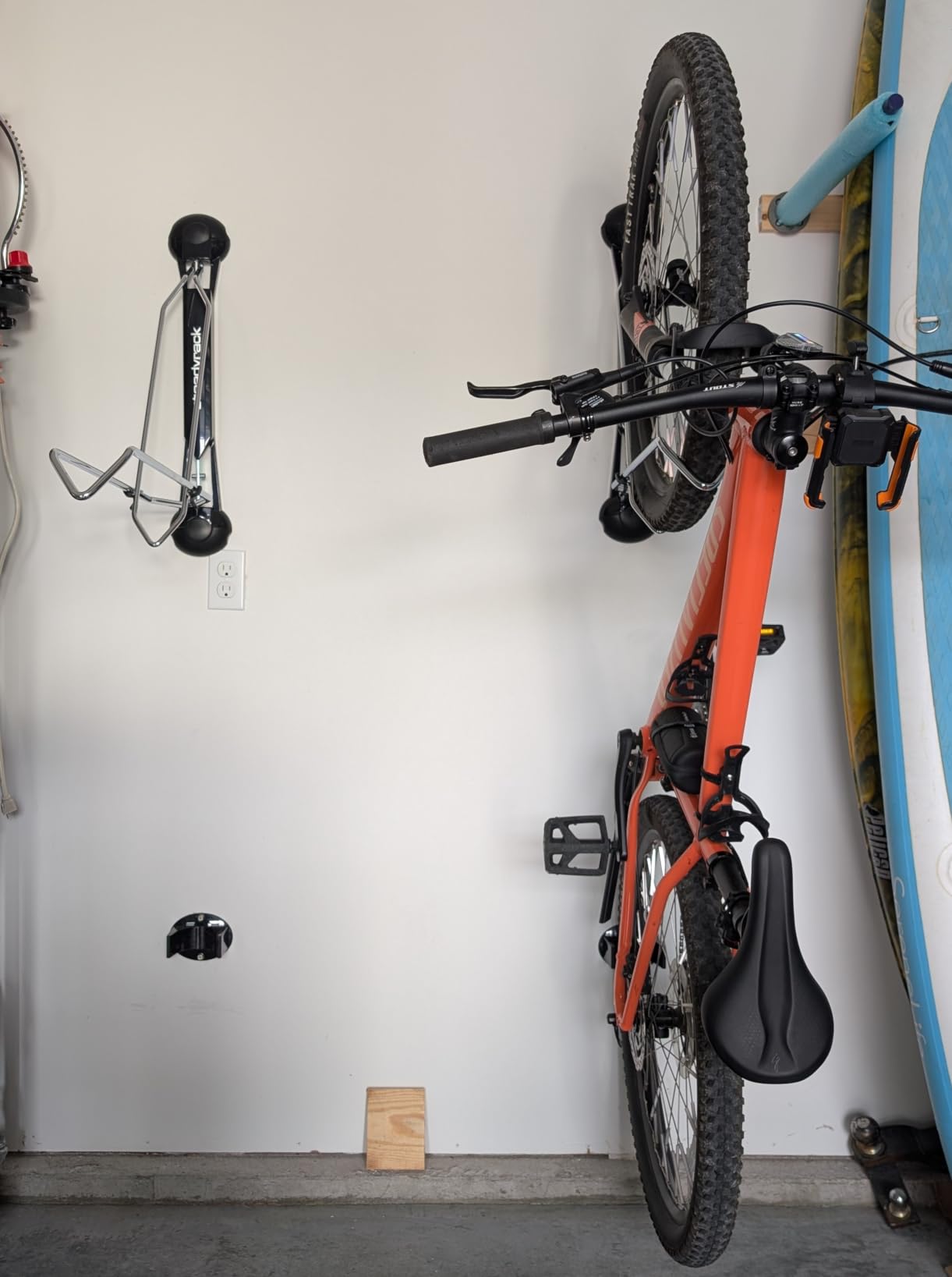 Steadyrack Bike Rack for Road Bikes - The Original Wall Mounted Vertical Bike Storage - Fits Narrow Tires - Space Saving Pivot Design - Heavy-Duty Steel Rack for Indoor Garage, Apartment or Home Use customer photo 2