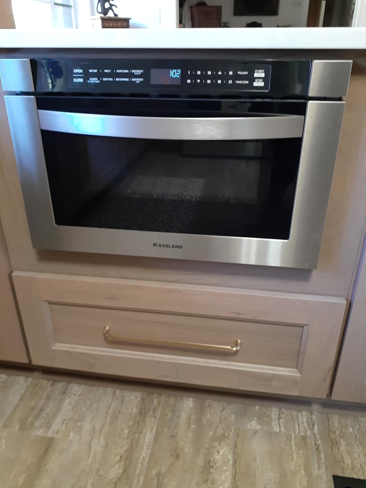 GASLAND 24-Inch Microwave Drawer, 1.2 Cu. Ft., 1000W, Stainless Steel customer photo 1