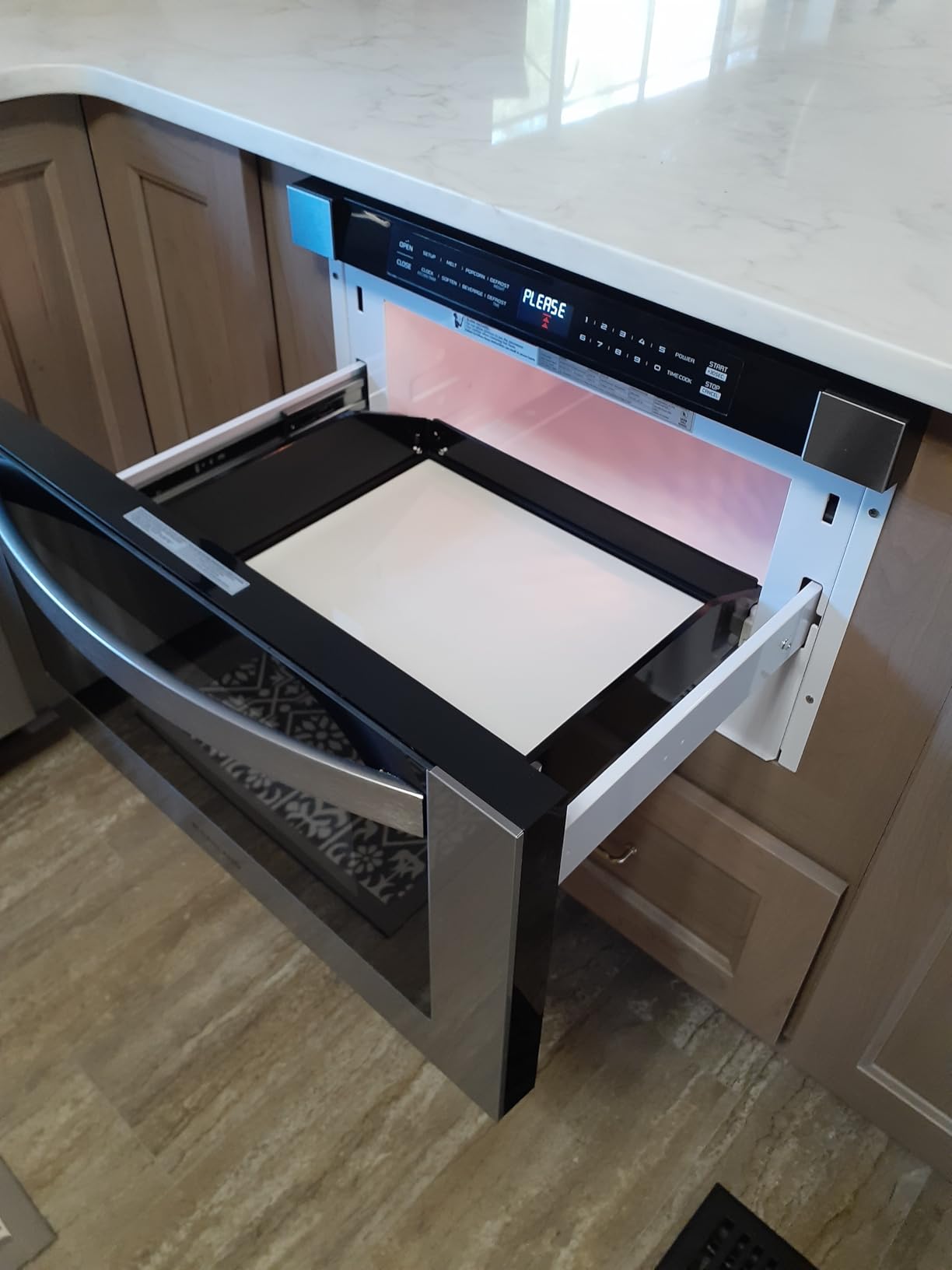 GASLAND 24-Inch Microwave Drawer, 1.2 Cu. Ft., 1000W, Stainless Steel customer photo 2