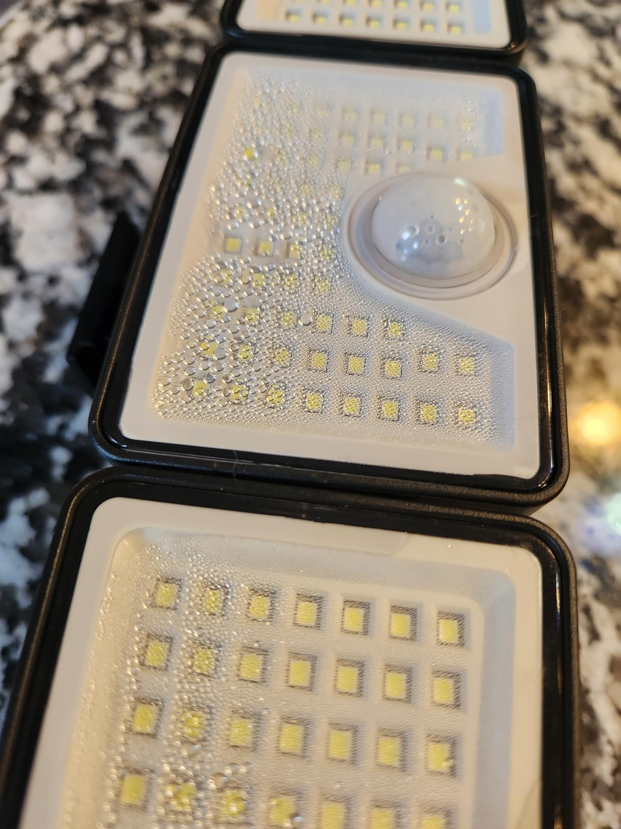 daphino 2500LM Solar Lights, Motion Sensor Outdoor Lights, 3-Head, 2 Pack | 270° Wide-Angle Street & Area Coverage, IP65 Waterproof Security Lighting, 3 Lighting Modes, Non-Remote customer photo 1