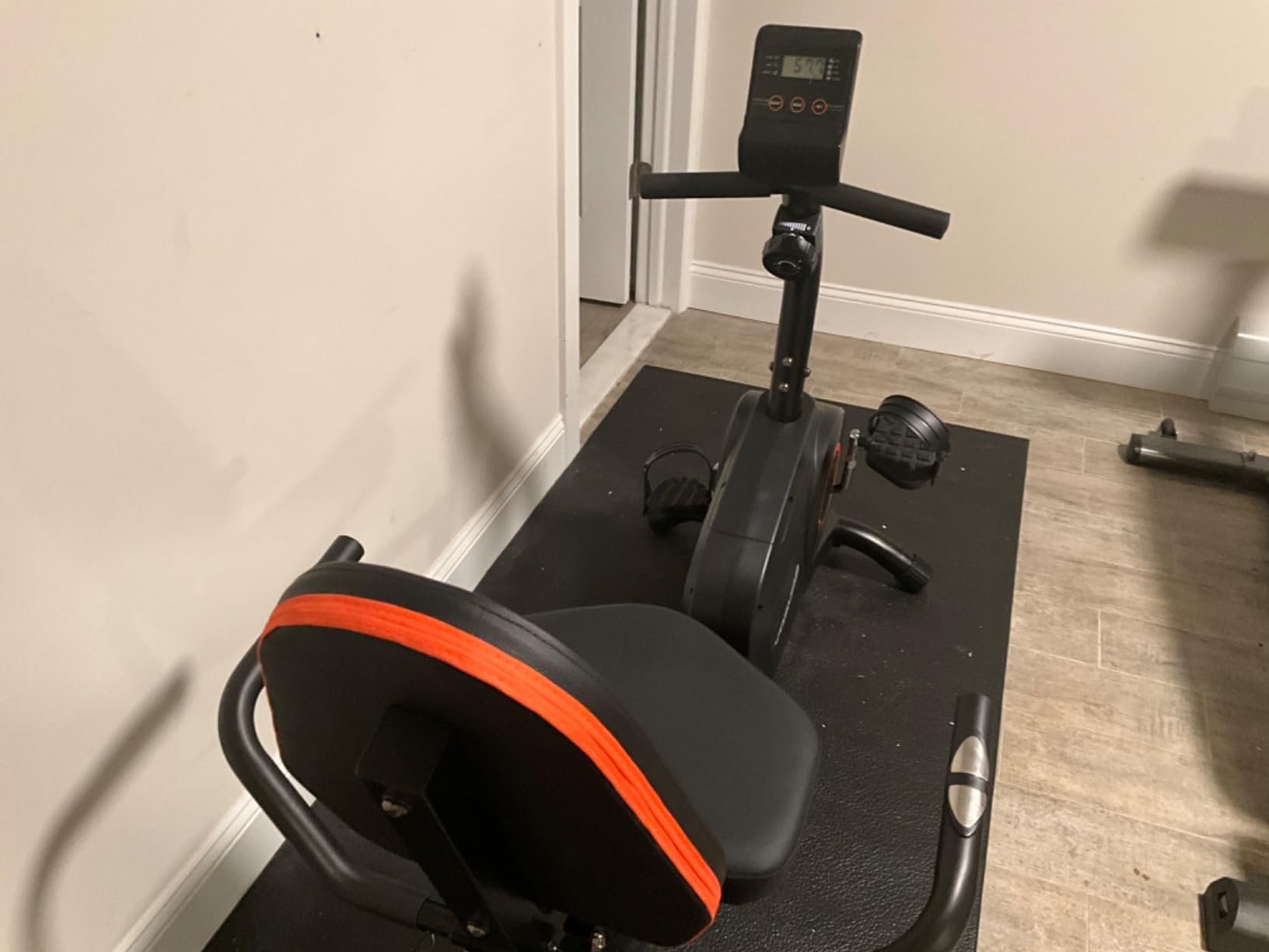 YOSUDA Recumbent Exercise Bike for Home, Magnetic Stationary Bike for Seniors/Adults with Adjustable Seat, 350LB Capacity, 16-level Resistance, LCD Monitor & Pulse Sensors customer photo 2