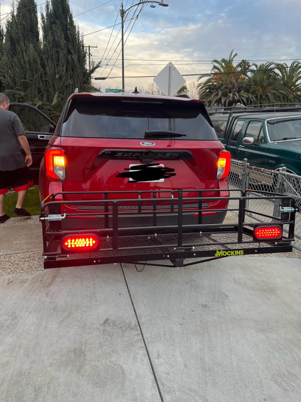 Mockins 60x24x14 High Rail Trailer Hitch Cargo Carrier with Rear Lights, 30 CuFt Cargo Bag, 500 Lbs Capacity customer photo 1