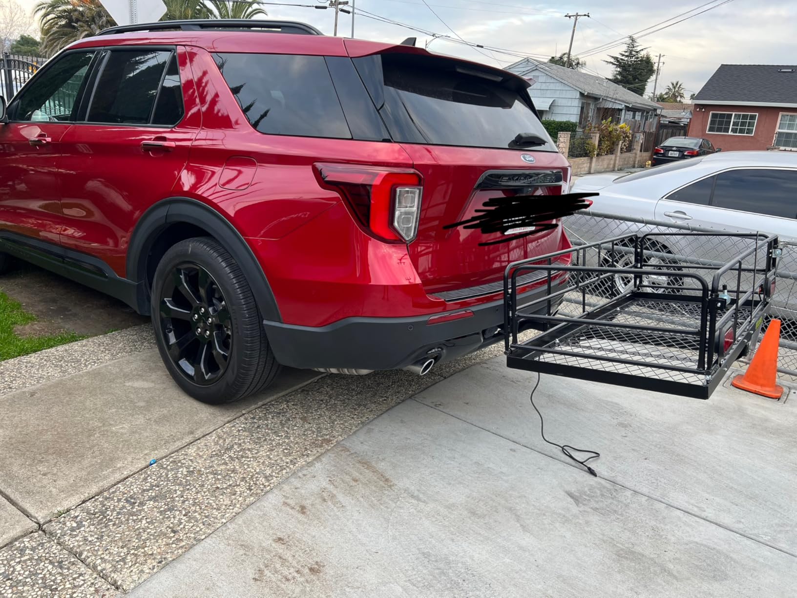 Mockins 60x24x14 High Rail Trailer Hitch Cargo Carrier with Rear Lights, 30 CuFt Cargo Bag, 500 Lbs Capacity customer photo 2