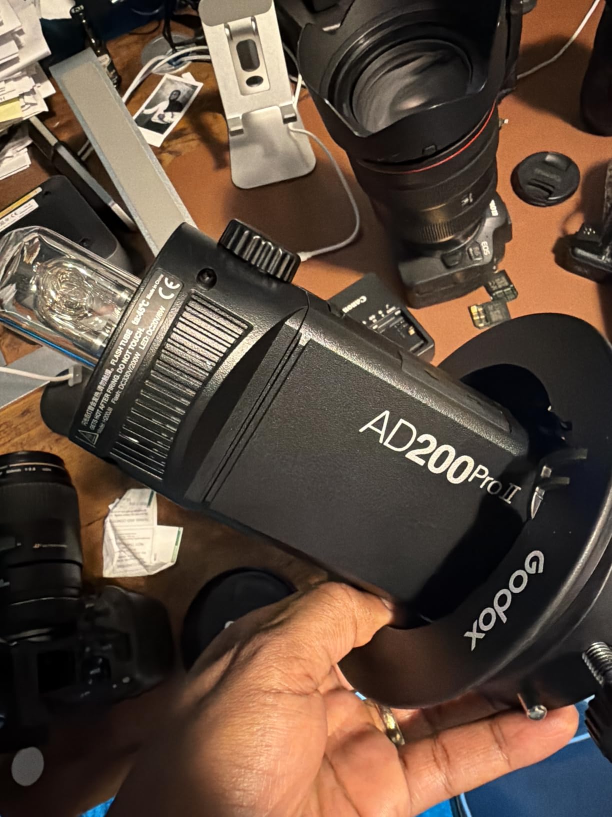 Godox AD200 Pro II AD200ProII 200Ws TTL Pocket Flash, HSS | Improved Heat Dissipation, Dual Flash Heads, 40W Bi-Color Modeling Light, Color Screen, 500 Full Power Flashes, 1/512 Output customer photo 2