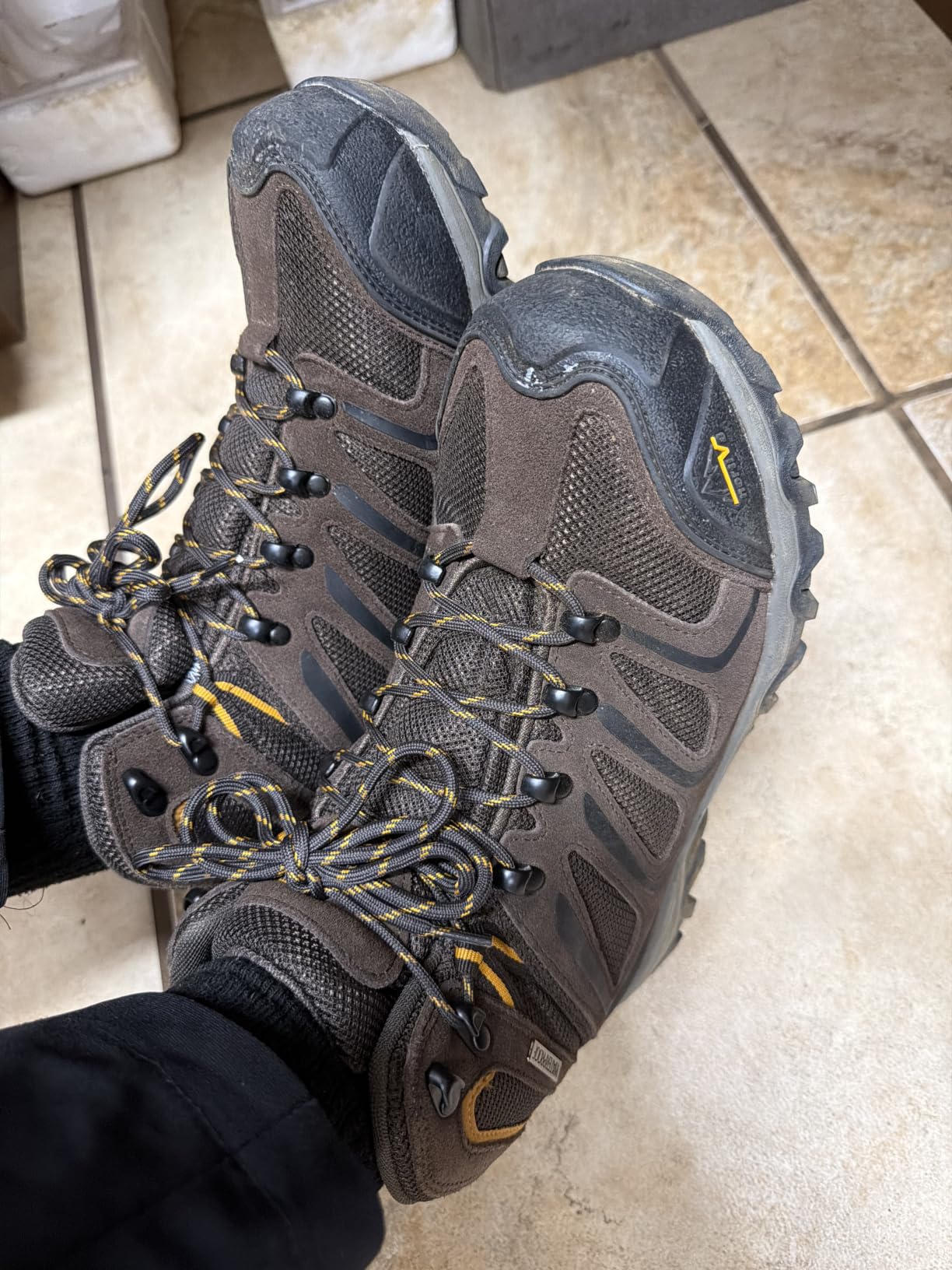 NORTIV 8 Waterproof Steel Toe Work Boots for Men | ASTM Safety Construction Boots Slip-resistant Outsole Comfortable & lightweight design All-day Wear ARMADILLO-STL customer photo 1