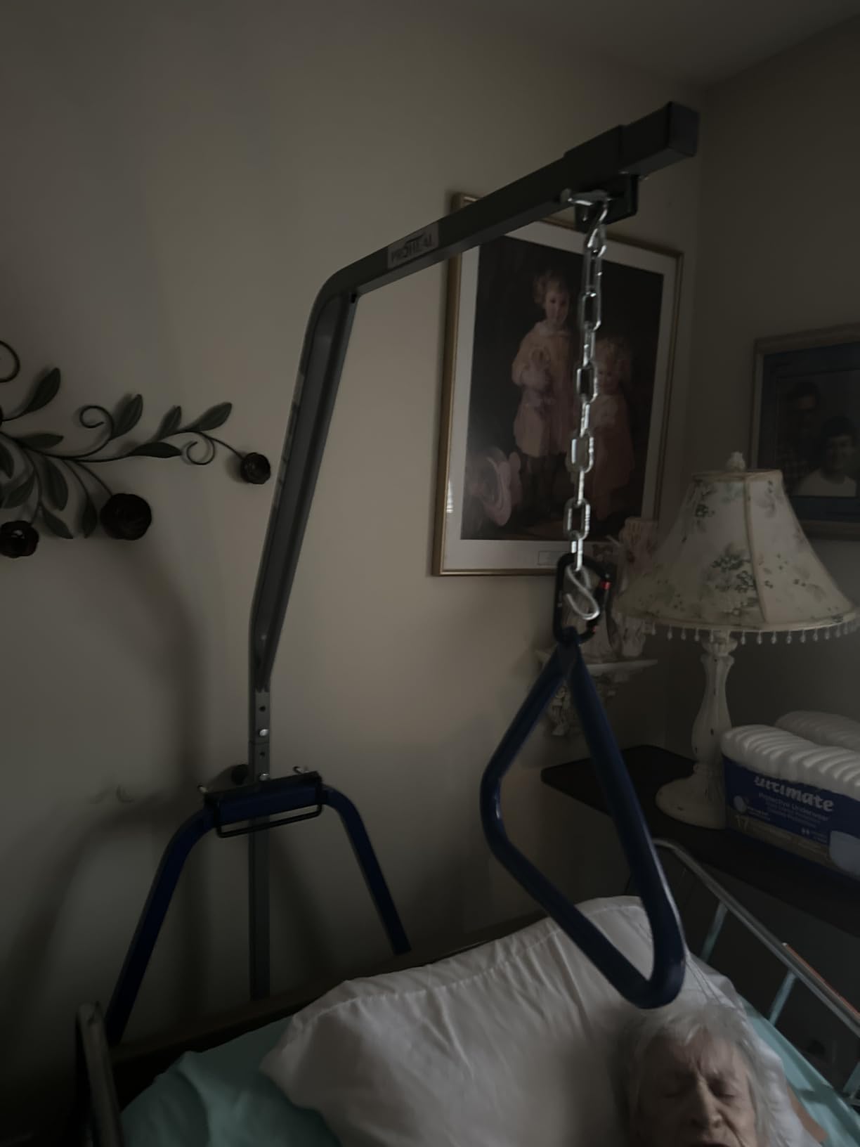 ProHeal Medical Trapeze Bar for Bed Mobility - Standard Trapeze Bar Set with 250 lb. Weight Capacity - Bed Pull Up Assist for Elderly and Bedridden Patients customer photo 1