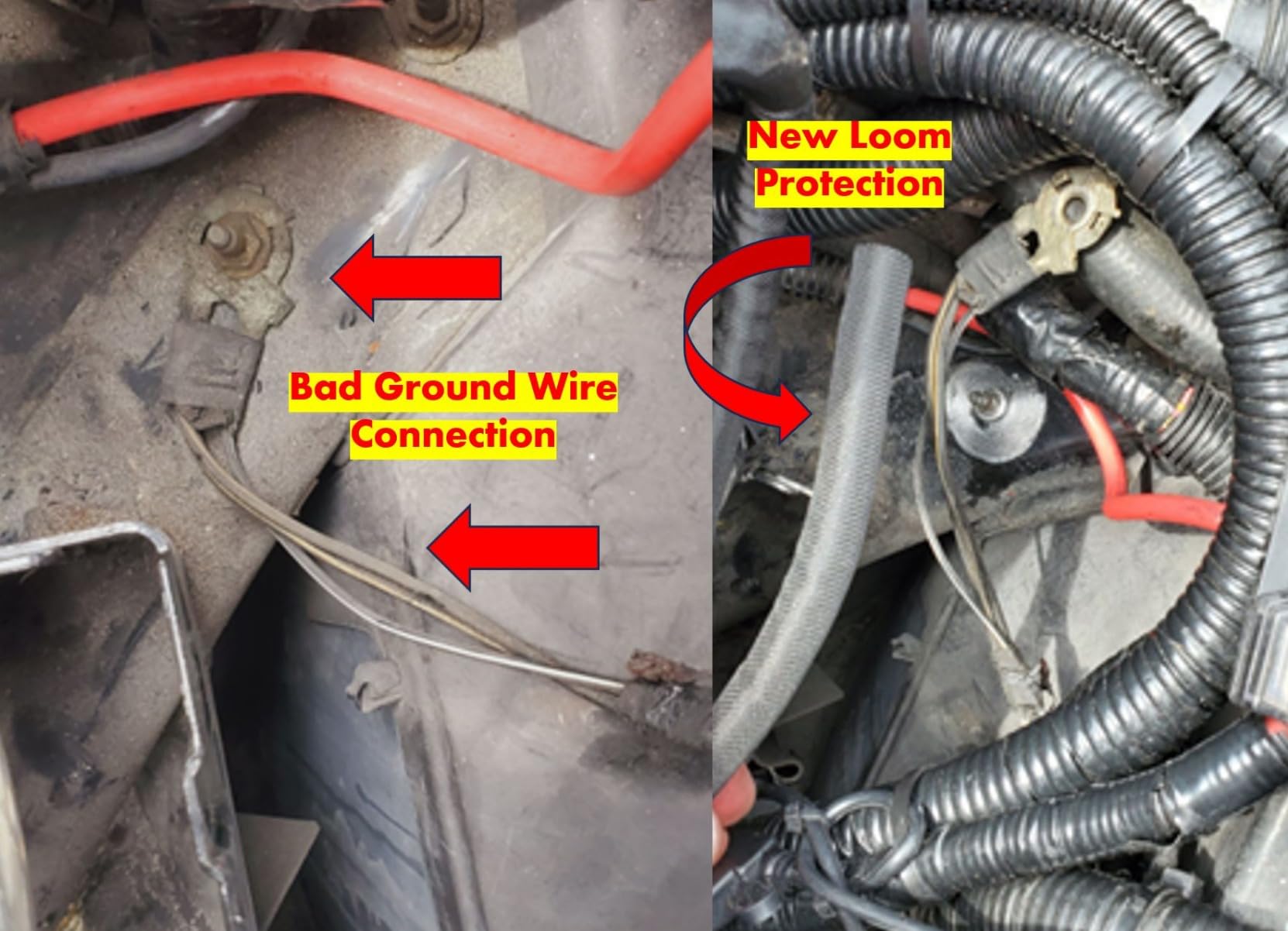 Automotive Wire Loom High Temperature Braided Wire Loom, Split-Sleeve Heat Resistant Wiring Loom Cord Cover for Harness Wires, Self-Wrapping Heavy Duty Sheathing Cable Management Black (20ft-1/4inch) customer photo 1