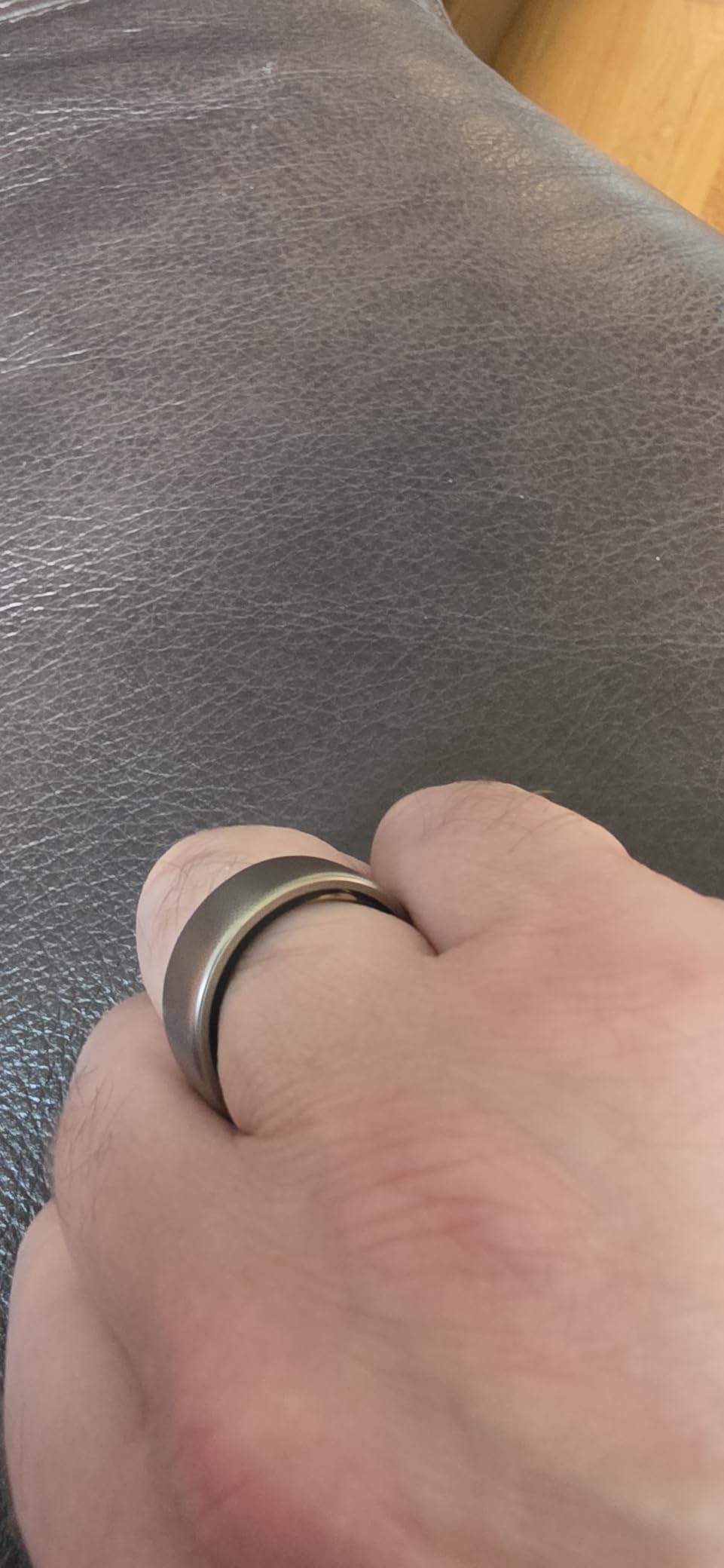 Helio Smart Ring, Monitor Sleep/Heart, Water-Resistant, iOS/Android | Subscription Free, Titanium Alloy, Fast 1.4-Hr Charging, Monitor Sleep, Heart Rate & Stress, Size Before You Buy (Size 12) customer photo 2