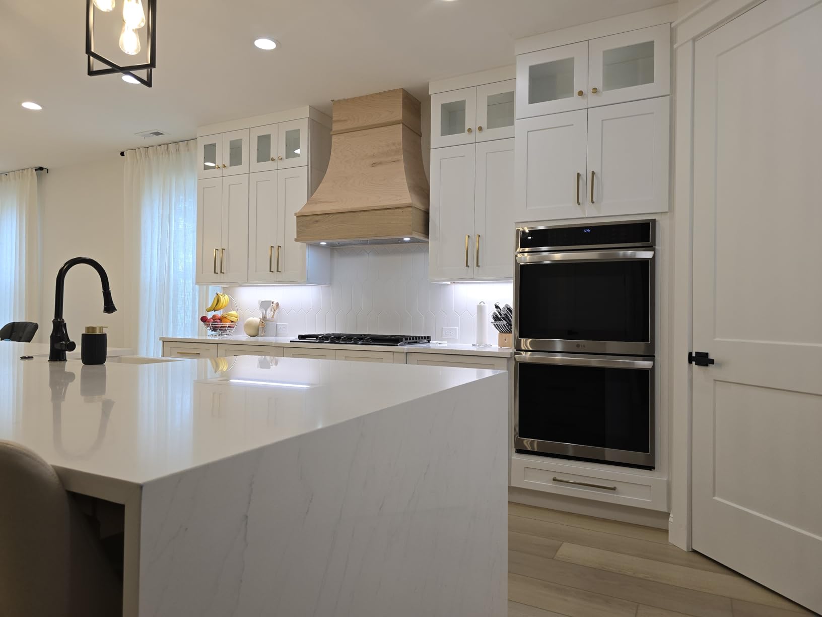 Ansen 2Packs of Under Cabinet Lighting Hardwired, 24in 18W 1237LM Dimmable Led Light for Kitchen/Closet, CRI 92+, R9 90+, 5 Color Temperature, 2700K-5000K (Warm White, Cool White, Daylight) customer photo 2