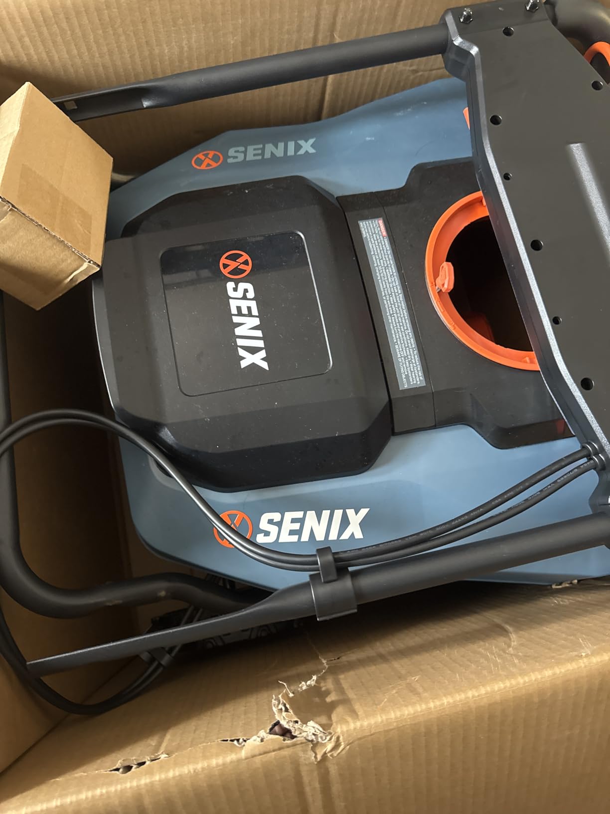 SENIX 40V 21-Inch Cordless Snow Blower with Variable-Speed Steel Auger | 1800W Brushless Motor, 12