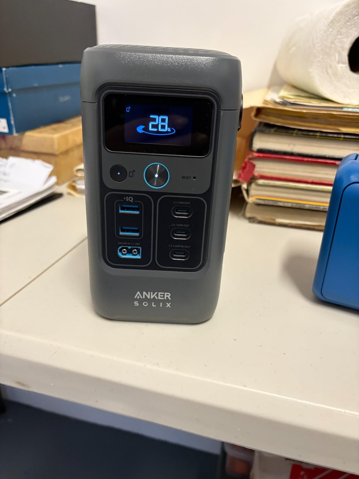 Anker SOLIX C200 DC Power Bank Station, 192Wh Portable Power Station, LiFePO4 Battery, 200W Solar Generator customer photo 1