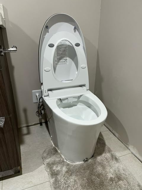 EPLO Smart Toilet with Bidet Auto Open/Close Heated Seat Foam Shield iX7 | Auto Flush, Tankless, High-Speed Dryer, Night Light, Warm Water Wash, ADA Comfort Height, ECO Modern, LED Display, Blackout Flush customer photo 1