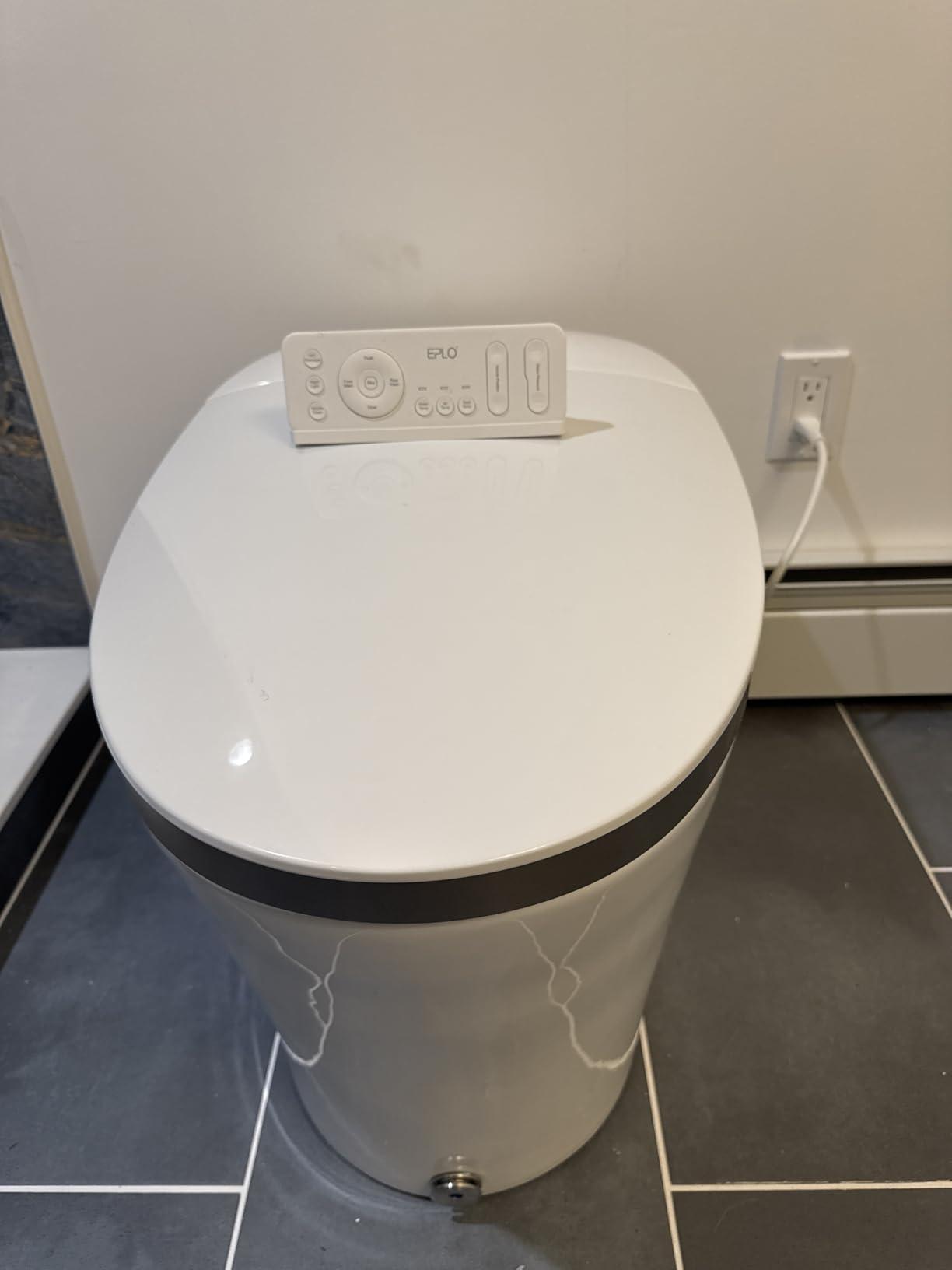 EPLO Smart Toilet with Bidet Built In, Luxury Bidet with Heated Seat ADA Comfort Height & Foam Dispenser, Elongated Japanese Toilet with Automatic Flush, Dryer, Night Light, TEMP Display - iX7 MT customer photo 1