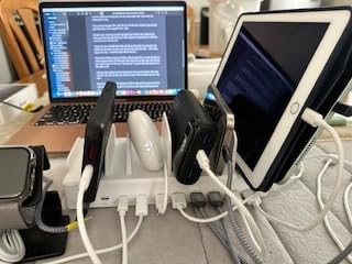 Zobirez 420W 10-Port Fast USB Charging Station for Multiple Devices, Black | USB-C 1 & 2: Dual 65W Laptop Charging; 3x45W and 5x30W Ports for Phones, Tablets & Accessories; Includes 10 Cables customer photo 2