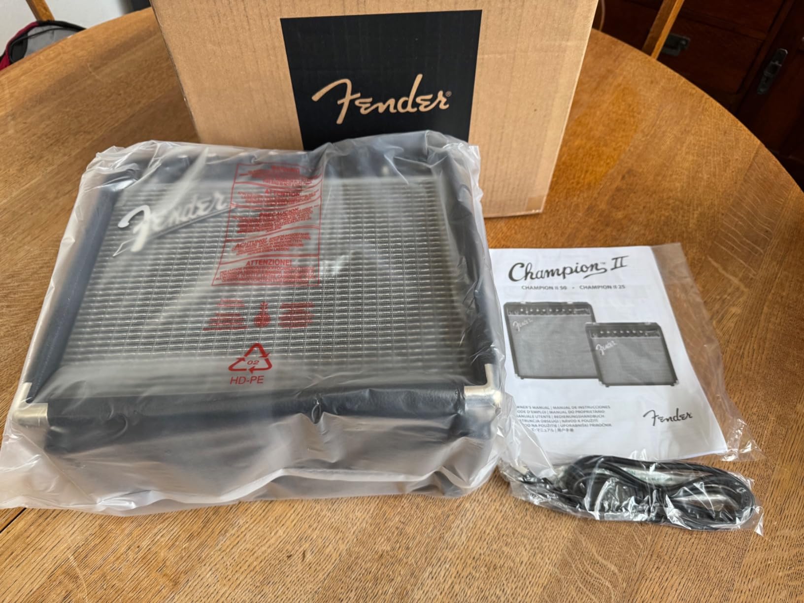 Fender Champion II 25 Watt Electric Guitar Combo Amp, Speaker, USB & Aux | 25 Watt Combo Amp with 8