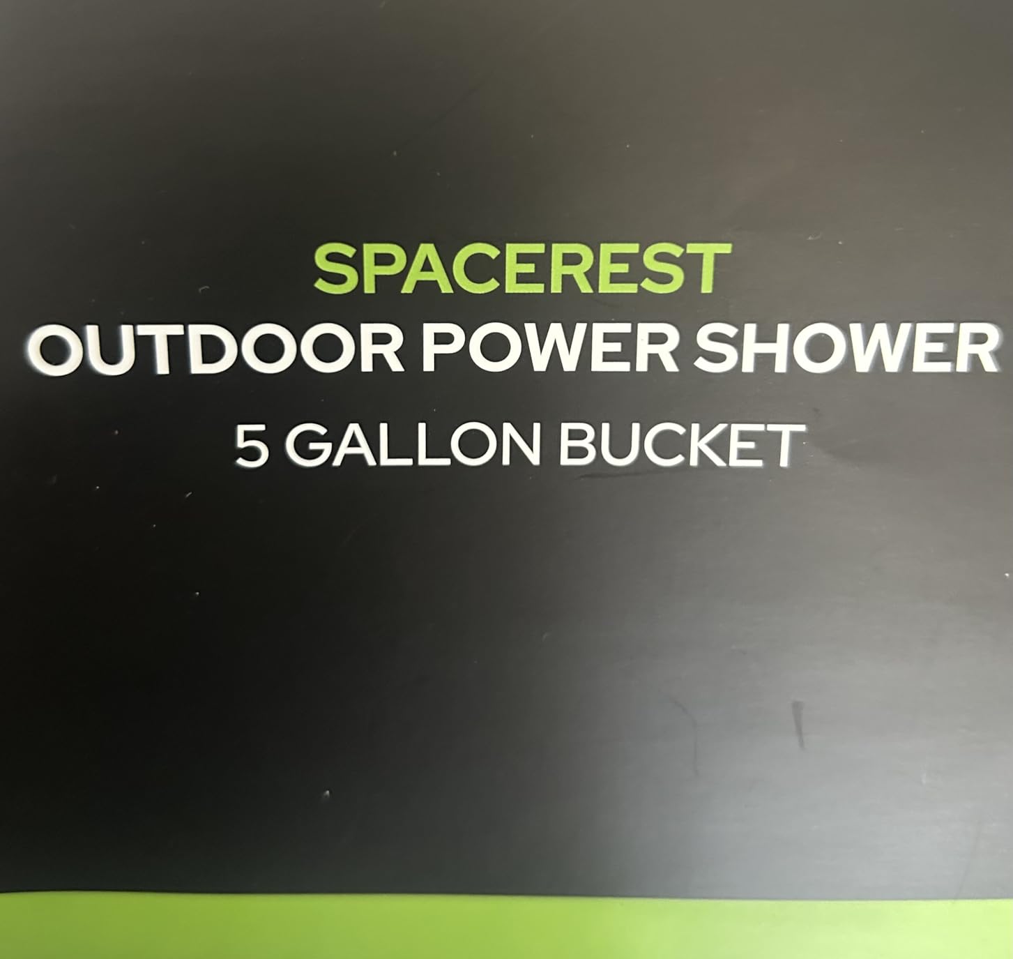 SPACEREST Portable Camping Shower with 5-Gallon Water Jug, 2 Batteries | Electric Camping Shower, Intergrated Leak-Proof Design, Food-Grade Water Tank, Camp Pump for Outdoor, Beach, Hiking, Pet Wash customer photo 2