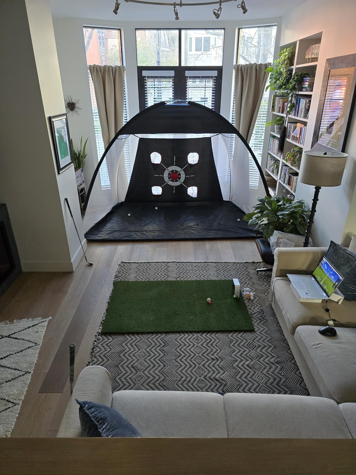 Bltend Golf Mat 36mm: 5x4ft/6x4ft Golf Hitting Mat Practice Outdoor Indoor | Elite Dense Artificial Turf, Heavy Duty Thickened EVA Backing, Balls & Tees, Driving Chipping Backyard Simulators Practice customer photo 1