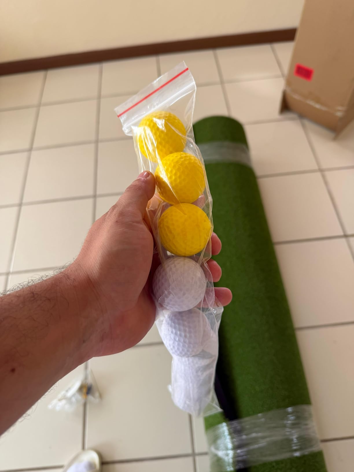 Bltend Golf Mat 36mm: 5x4ft/6x4ft Golf Hitting Mat Practice Outdoor Indoor | Elite Dense Artificial Turf, Heavy Duty Thickened EVA Backing, Balls & Tees, Driving Chipping Backyard Simulators Practice customer photo 2