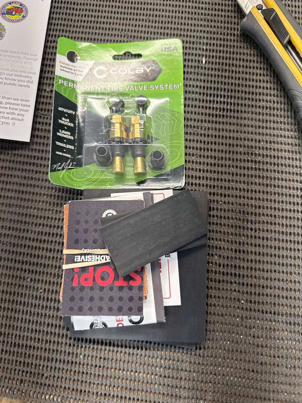 MORRFlate Xtreme 4x4 Tire Repair Kit Complete Off-Road Tire Repair Includes Tool Roll Bag, Tire Plug Kit, GlueTread Sidewall Tire Repair Kit, and Two Colby Valve Permanent Valve Stem Replacements customer photo 1