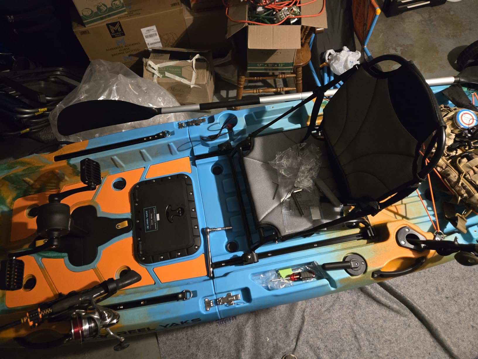 Reel Yaks Radar Modular Fishing Kayak - 10ft, 430 lbs Capacity, Sunrise - Pedal Fishing Kayaks for Adults & Youth, Sit on Top, Compact Storage, Lightweight, Easy Transport & Assembly customer photo 2