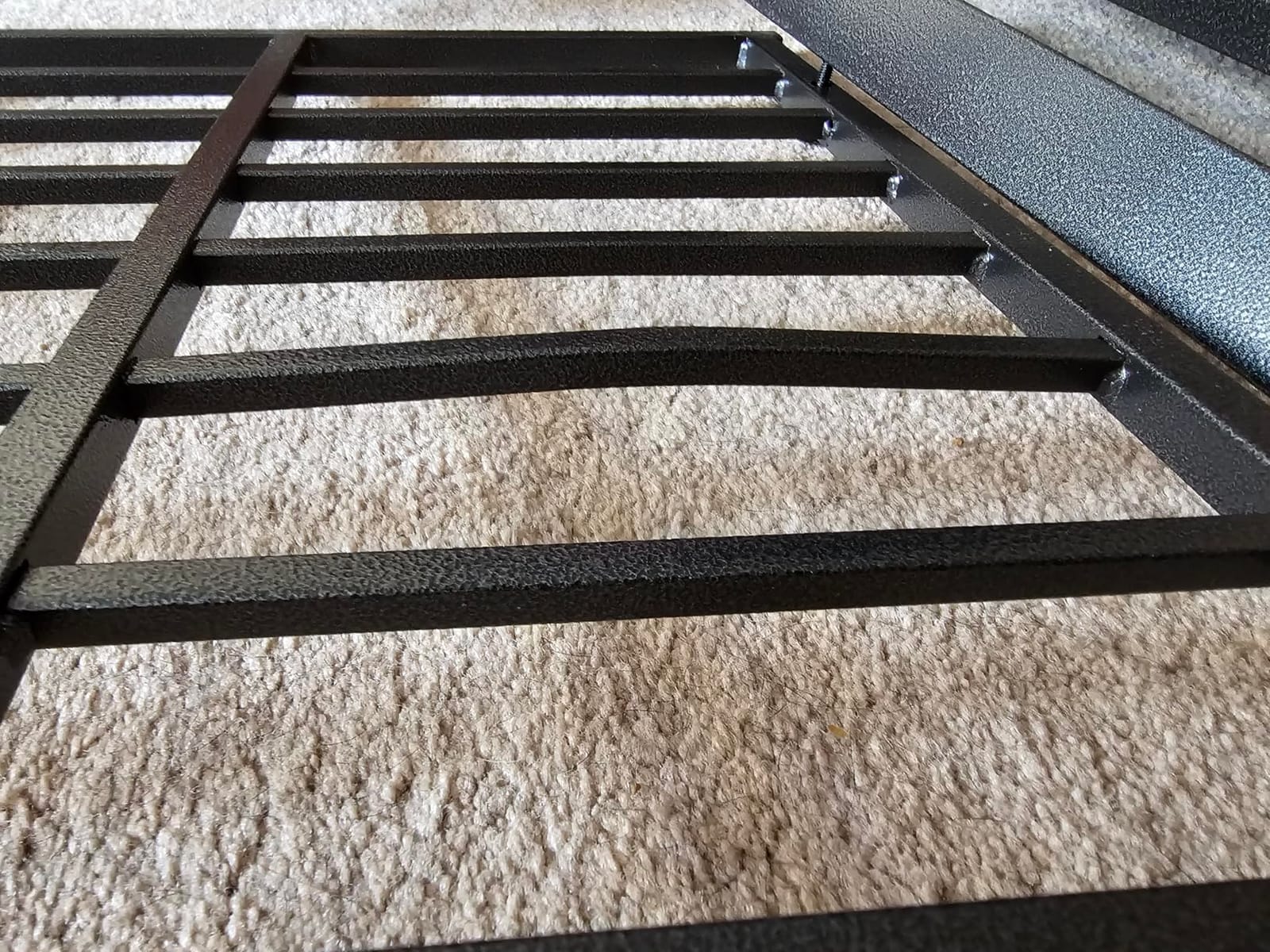 Heavy Duty Dog Crate 54 inch with Mat XL Large Pet Dog Cage Crate Kennel with Roof Top 2 Doors Removable Trays, Lockable Wheels Escape-Proof for High Anxiety Dogs (Black, 54 inch) customer photo 1