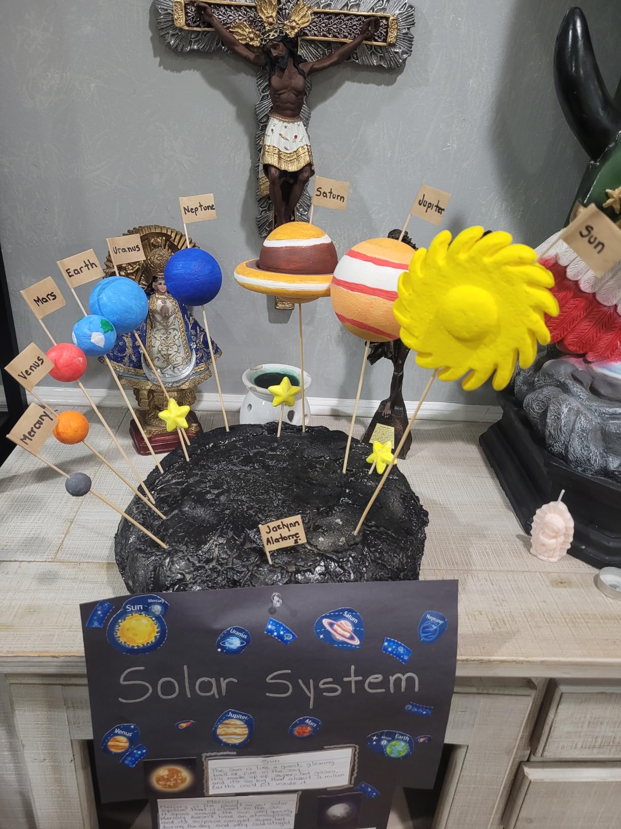 wookidel 64 PCS Solar System Project Kit, Solar System for Kids | Solar System Model Kit with 13 Mix Foam Balls, Solar System Toys for Kids 3-5, Learn Planets Science School Project Supplies customer photo 1
