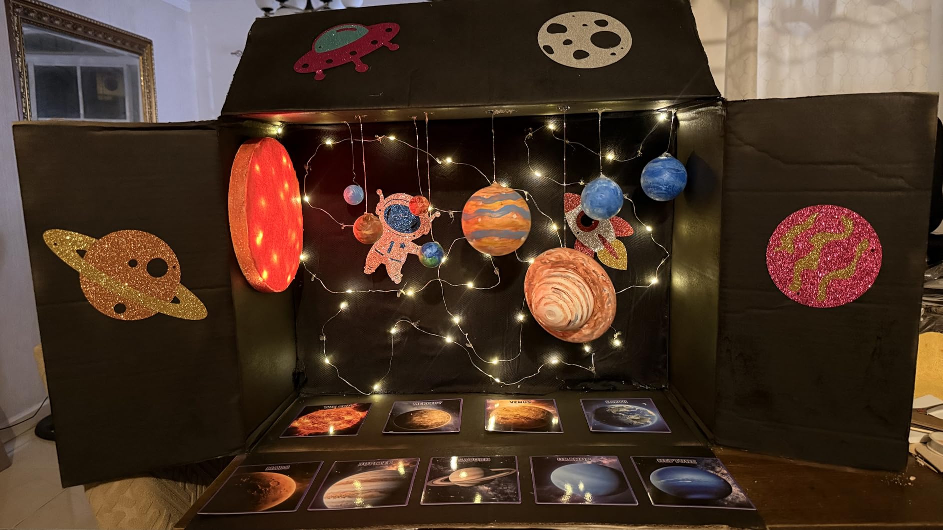 wookidel 64 PCS Solar System Project Kit, Solar System for Kids | Solar System Model Kit with 13 Mix Foam Balls, Solar System Toys for Kids 3-5, Learn Planets Science School Project Supplies customer photo 2