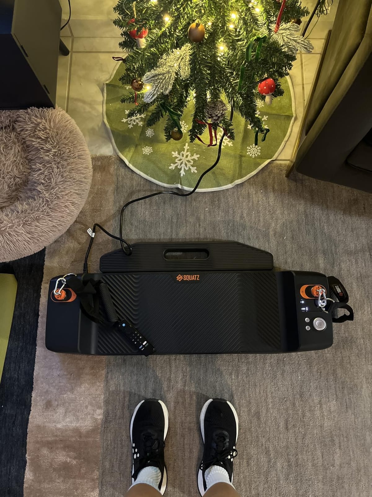 SQUATZ Apollo Board Mini: 150lb Resistance Smart Cable Machine, Functional Trainer for Full Body Workouts, Full Body Strength, Digital Home Gym Equipment with Free App includes Accessories customer photo 1
