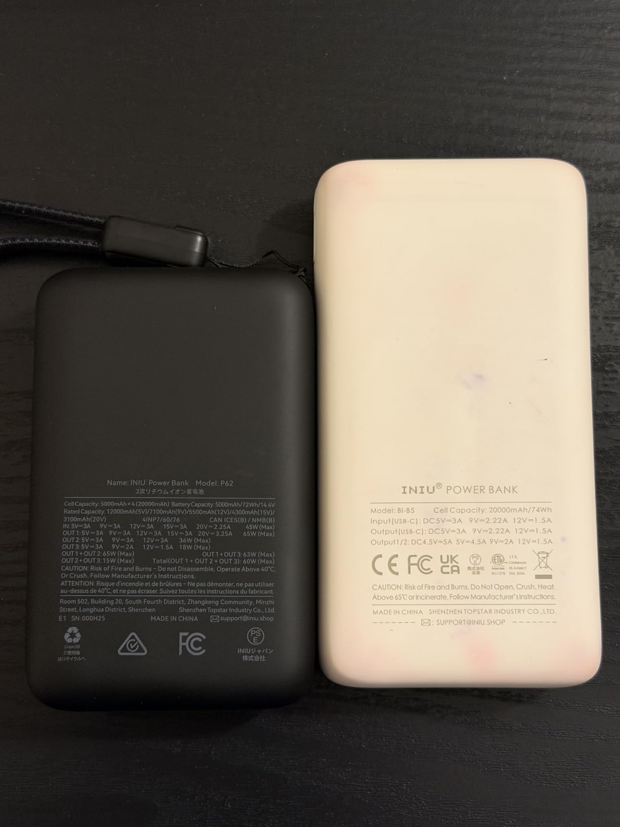 INIU Laptop Power Bank, Smallest 20000mAh 65W Fast Charging Battery Pack | USB C Cable, Flight-Safe, Travel Essentials, Portable Charger for MacBook Pro, Steam Deck, iPhone, iPad etc customer photo 1