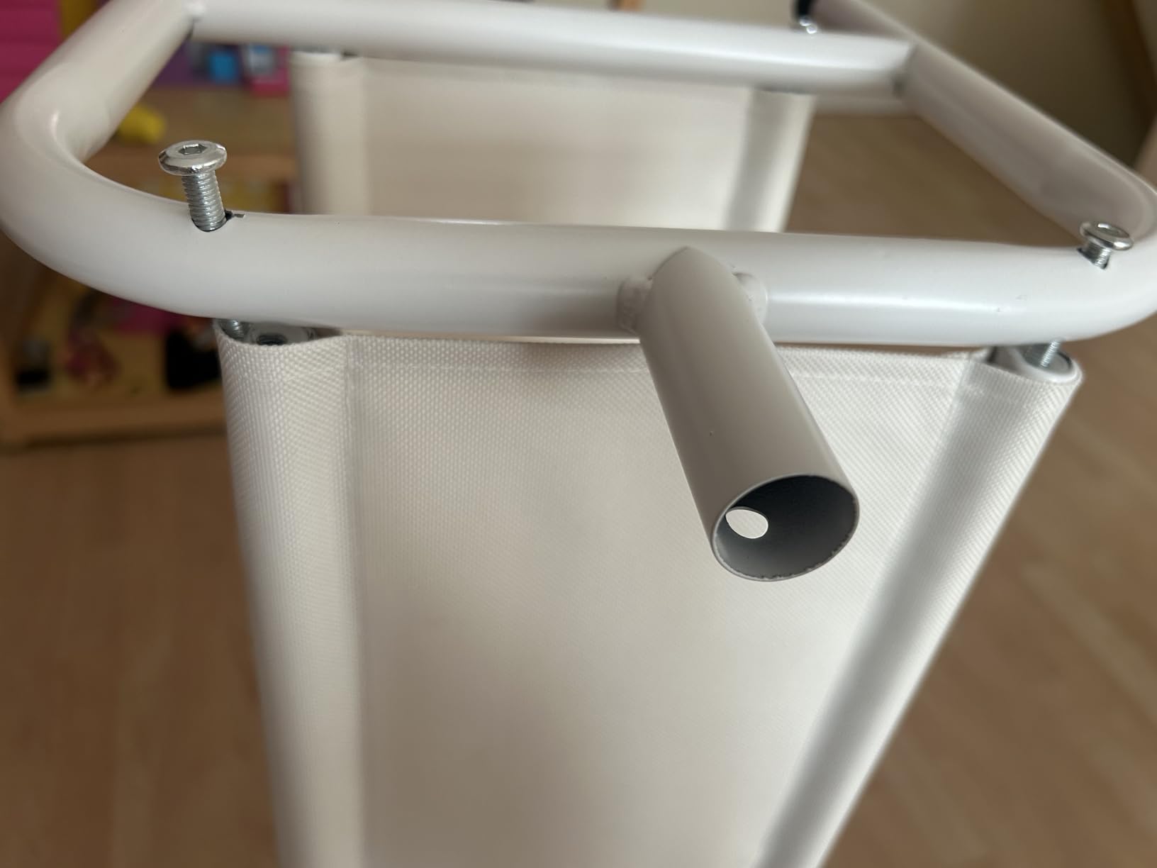 Kids Clothing Rack - Dress Up Clothes Rack - Baby Toddler Closet - Mini Freestanding Coat Racks with 2 Fabric Shelves - Small Kids Costume Wardrobe - Garment Rack for Hanging Clothes Organizer customer photo 2