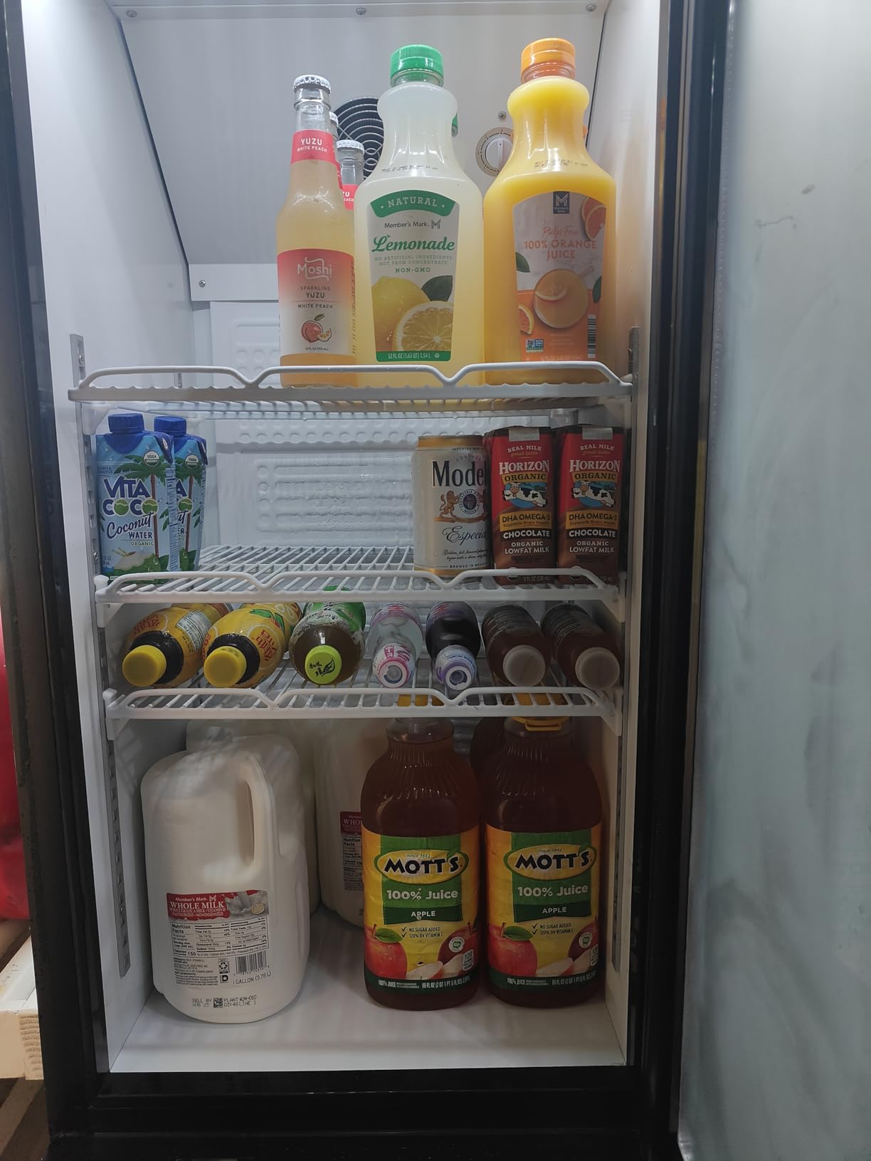 25.7'' W Commercial Refrigerators with Glass Door, 15 Cu.ft. Beverage Refrigerators Commercial Fridge Upright Display Cooler with Soft LED Light and Adjustable Shelves for Restaurant Stores customer photo 2