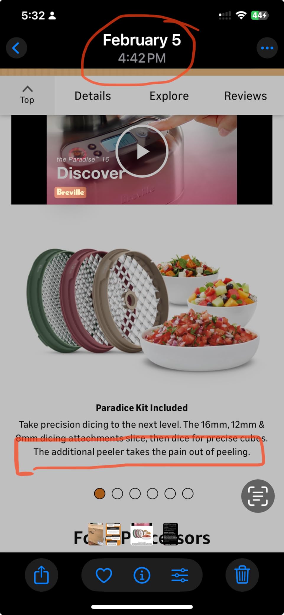 Breville BFP838 Paradice 16 Processor and Dicer, Brushed Stainless Steel | Slice, shred and dice veggies faster with a large one|step dicing kit designed for effortless meal prep | 16 cup capacity customer photo 2