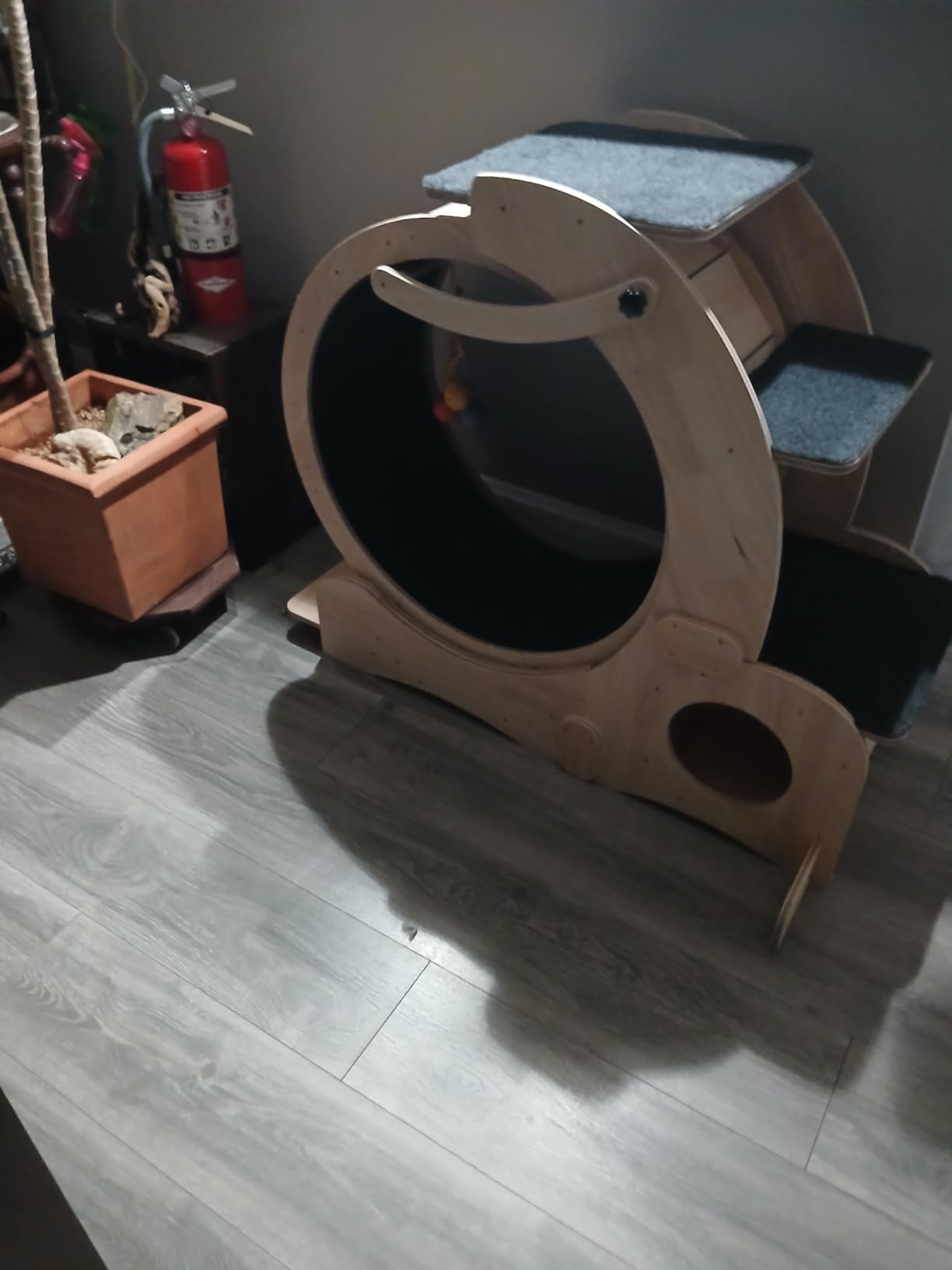 Cat Wheel 7-in-1 Upgraded Exercise Treadmill for Indoor Cats,Cat Treadmill with Silent Running Wheel, Cat Tunnel, Cat Wheels for Indoor Cats, Perfect Cat Jym & Toy for Endless Fun & Fitness customer photo 2